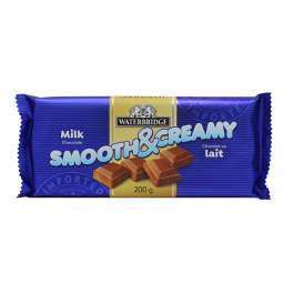 Waterbridge Smooth & Creamy Milk Chocolate Bar 200g {Imported from Canada}